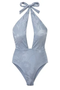 Wet Swimwear Luxe Yacht Carrie One Piece in Soft Blue Sz Medium NWT Retail: $208 - Picture 1 of 7