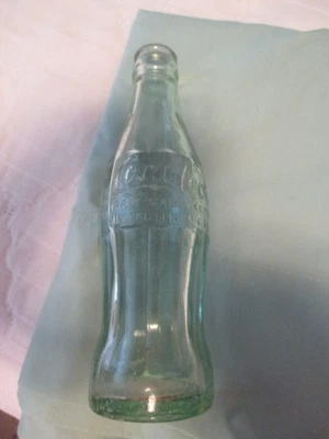 Винтажная бутылка Coca-Cola Tiffin OH тисненая стеклянная газировка 1915 патент 6 унций - Изображение 1 из 3