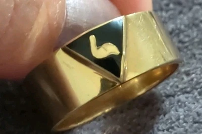 Virtus Junxit Mors Non Separabit Alexandria, VA   Sterling size 9 - Image 1 of 4