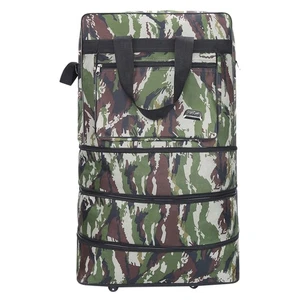 Borsone Borsone Espandibile con Ruote 3 Strati 30" Oxford Borsa da Viaggio Pieghevole - Foto 1 di 7