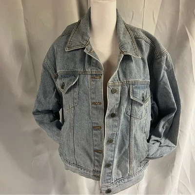 Vintage Y2K Classic Denim Jacket Light Wash Size 18 Diana Marco - Image 1 of 4