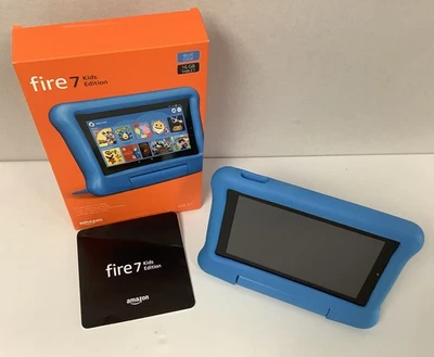 Amazon Kindle Fire 7 (9th Generation) 16GB Kids Tablet - BLUE - Image 1 of 4