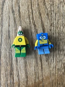 genuine LEGO super hero SPONGEBOB SQUAREPANTS & PATRICK MINIFIGURE LOT set 3815 - Picture 1 of 2