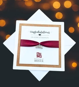 University Of Bristol Graduation Card Handmade - Picture 1 of 4