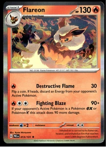 ✅Pokemon Flareon 013/131 - Sv: Prismatic Evolutions Holo TCG ✅ Casi Como Nuevo ✅ RBBH✅ - Imagen 1 de 4