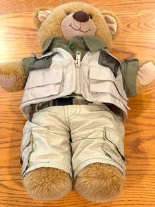 Build a Bear in Fishing Outfit Pants, Vest, Shirt and Belt - Picture 1 of 5