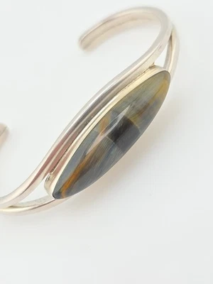 PULSERA BRAZALETE ÁGATA PLATA ESTERLINA 925 MÉXICO DE COLECCIÓN Foto 1 de 4