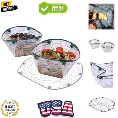 Paquete de 2 cuencos plegables Snapfold - a prueba de fugas, ligeros esenciales para acampar Foto 1 de 4