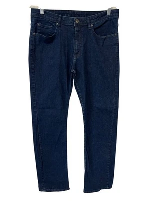 Matix Denim Jeans Size 34 Dark Wash Slim Straight Stretch Blue Denim Cotton Work - Image 1 of 4