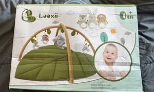 Blissful Diary Baby Play Gimnasio y Alfombra de Actividad, Alfombra de Juego de Bebé en Forma de Hoja de Gran Tamaño - Imagen 1 de 2