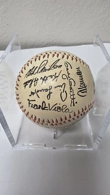 1990s Minnesota Twins Multi Signed Baseball Blyleven Viola Gaetti Hrbek + More - Image 1 of 4