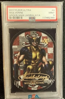 Wolverine 🔥 2017 Marvel Fleer Ultra Spider-Man Spiderman Jambalaya SSP PSA 9 📈 - Image 1 of 3