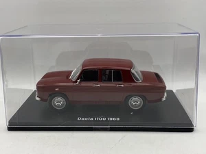 1:24 Dacia 1100 1968 Rojo Coche Diecast Metal Model Car Escala HACHETTE - Imagen 1 de 3