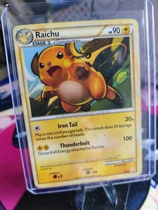 2010 Pokémon Card - Raichu - 19/30 - NM/VLP - HGHS Trainer Kit Vintage - Picture 1 of 3