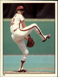 1981 Topps Stickers Philadelphia Phillies Baseball Card #25 Steve Carlton