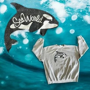 Vtg Shamu Seaworld Sweatshirt Orca XXL Pullover Crewneck Killer Whale USA World - Picture 1 of 9