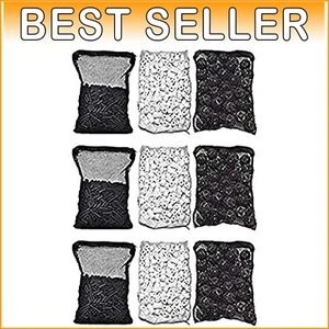 3-Pack Aquarium Filter Media - Carbon, Bio Balls & Ceramic Rings for Fish Health - Picture 1 of 3