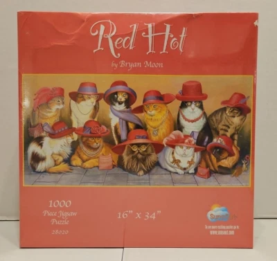 RED HOT 1000 Piece Jigsaw Puzzle #28020 By Suns Out - New & Sealed - Image 1 of 4