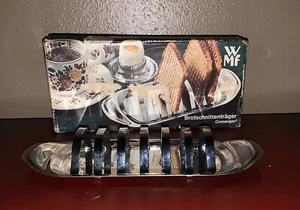 Vintage WMF Cromargan Brotschnittentrager Toast Rack 10 x 4.5 x 1.5 Germany~Used - Picture 1 of 6