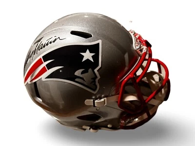 Curtis Martin Signed New England Patriots Full Size Authentic Helmet - PSA - Image 1 of 4