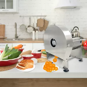 15''-17'' Electric Vegetable Slicer Stainless Steel Potato Chip Cabbage Slicer - Picture 1 of 8