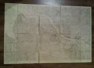 Große Landkarte Deutsches Reich Otterndorf Harburg Bremervörde Hamburg Segeberg - Bild 1 von 12