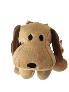 Vintage 1994 TY Beanie Buddy Kissen Kumpel Woof Pfund Hund Welpe braun Plüschtier - Bild 1 von 5