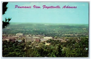 1971 Panoramablick Fayetteville Arkansas AR verschickt alte Postkarte - Bild 1 von 2