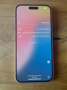 iPhone 15 Plus 128GB Pink – AT&T / FMI ON – Neu, Perfekter Zustand - Bild 1 von 4