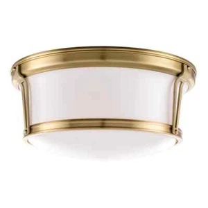 Hudson Valley 3-Light Flush Mount Aged Brass 6515-AGB - Picture 1 of 1