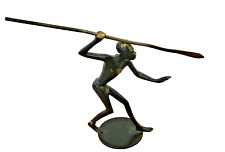 Bronze Richard Rohac 1950s Sculpture African Spear thrower
