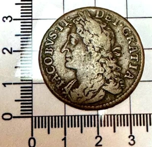 X406: 1689 (September) Irish Gun Money Halfcrown. Ex Spink - Bild 1 von 3