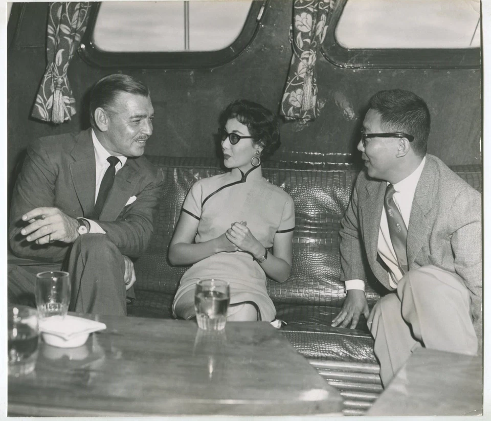 Glamorous Hong Kong 1954 Clark Gable & Li Li Hua 李麗華 Taiwanese China Doll J5321 - Image 1 of 2