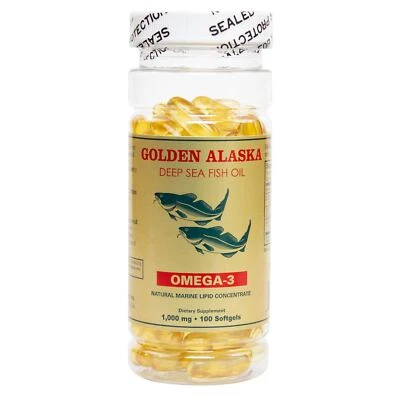Golden Alaska Seep Sea Fish Oil 1000 mg 100 Softgels - Image 1 of 4