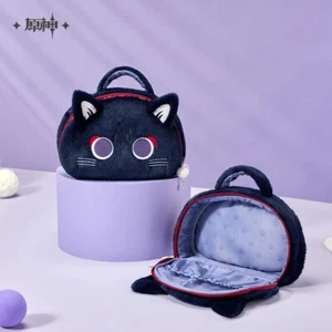 Bolsa de almacenamiento de felpa oficial Genshin Impact Wanderer Cat Series bolsas de maquillaje regalo - Imagen 1 de 8