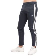 Men's adidas Beckenbauer Slim Fit Track Pant Trouser in Blue