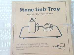 Bandeja de fregadero de piedra jabones cepillos lociones etc. - Imagen 1 de 4