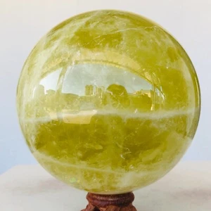 1780g Natural Citrine Quartz Crystal Sphere Mineral Specimen Reiki Healing AG469 - Picture 1 of 16