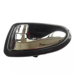 Fit 2000-2006 Hyundai Accent Inside Chrome Front Rear Left Driver Door Handle - Picture 1 of 4