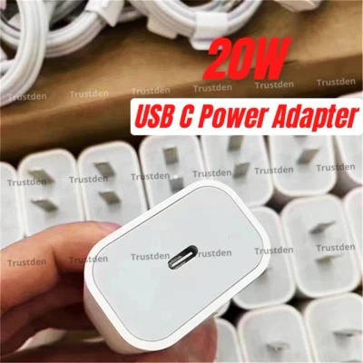Venta al por mayor Lote 20W PD USB-C Adaptador de Corriente Cubo Cargador de Pared Rápido para iPhone iPad Foto 1 de 4