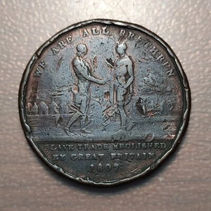 SIERRA LEONE LEONA MEDALLA 1807 ABOLICION COMERCIO ESCLAVOS SCAVE TRADE ABOLITIO - Picture 1 of 2