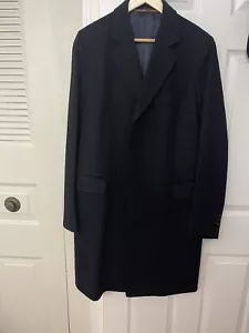 $3900 Gucci Men’s 100% Wool Overcoat Black Size US40 IT50 - Picture 1 of 5