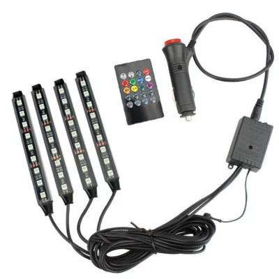 180° RGB 36 LED Car Strip Light Neon Atmosphere Ambient Bright Lamp Accessories - Image 1 of 4