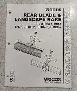 WOODS BEDIENUNGSANLEITUNG / BETRIEBSANLEITUNG - HECKMESSER & LANDSCHAFTSRECHEN + RECIEPT! - Bild 1 von 3