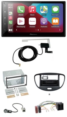 Pioneer USB Bluetooth DAB MP3 2DIN Autoradio für Hyundai i10 2008-2013 schwarz - Bild 1 von 4