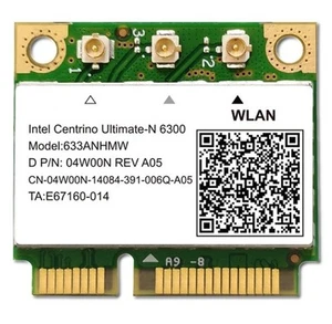 Scheda WiFi wireless Intel Centrino Ultimate-N 6300 A/B/G/N HP 633ANHMW 60Y3233 - Foto 1 di 2