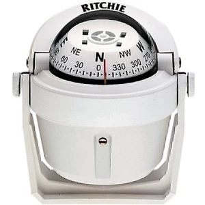 Ritchie B-51W Explorer Compass - Bracket Mount - White B-51W - Picture 1 of 1
