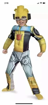 Halloween Toddler Child Costume 3T-4T Bumblebee Transformer Rescue Bots Dress Up - Image 1 of 4