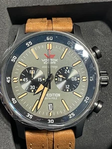 Vostok-Europe EXPEDITION NORTH POLE Chronograph Watch Quartz VK64-592C558 - Picture 1 of 10