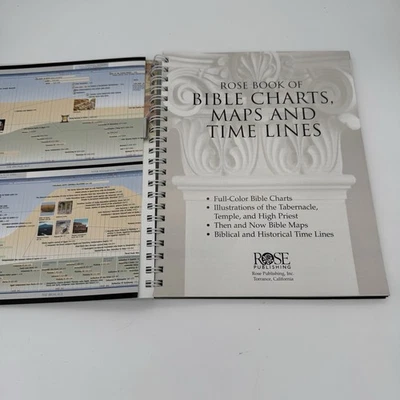 Rose Book of Bible Charts Maps and Time Lines Full Color Bible Chart Book Spiral — 第 1/4 张图片